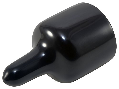 Все още мъниче Пластмасови EZ Pull Tab Cap EZ-835-12, Винил, Код мъничета .835 Дължина .187, черни (опаковка от 60 броя)