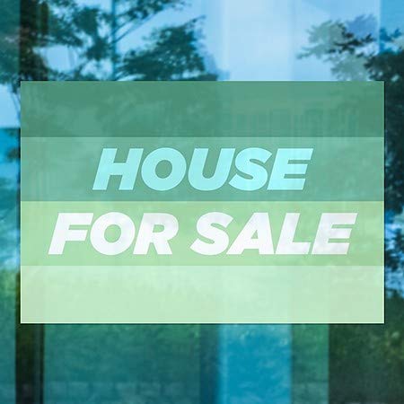 CGSignLab |Продава се къща - Модерна прозорец панел с наклон | 30 x20