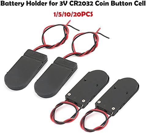 1/5/10 Бр Държач за батерии cr2032 за монети, Държач за батерии CR2032 с ключа, Държач за батерии CR2032 с бутон 2x3 за монети, Държач за батерии с Превключвател за включване-изклю
