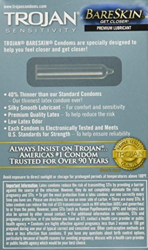 Троян чувствителност, Латексови презервативи BareSkin Premium 10 ct (брой 3)