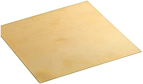 Медни листа фолио YUESFZ Месинг лист Суровини, за обработка на метали Латунная плоча Меден лист (Размер: 100 mm x 100 mm x 3 mm)
