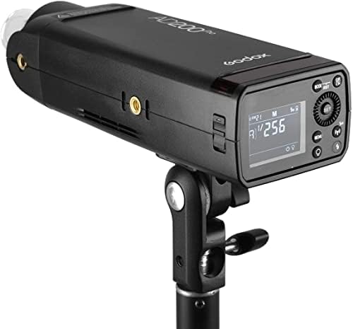Godox AD200 Pro AD200Pro с рефлектор Godox AD-M с 4 цветни филтри Светкавица Godox за фотоапарат Canon Sony, Nikon, Fuji Fujifilm Olympus, батерия 2900 mah, 500 огнища на пълна мощност, повторно качване на 0,01-