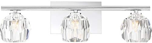 Стенен лампа Quoizel RGA8604C Regalia с призматическим хрусталем, 4 лампи, 160 W, Полиран Хром (6 x 30W)