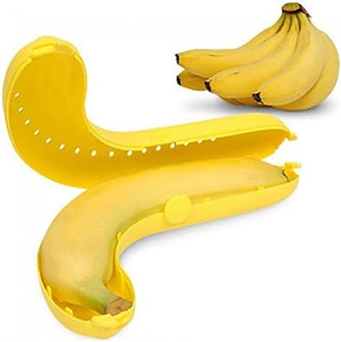 Nexxa Пластмасова Кутия за съхранение на Банани, Плодов Защитен Контейнер за пътуване на открито и съхранение на kintchen,