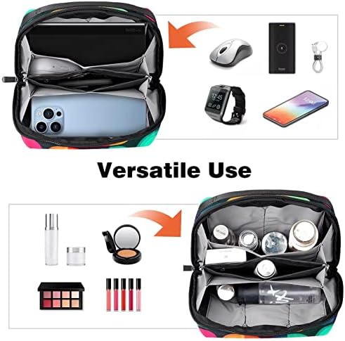 Преносим Електронен Органайзер за Чанти, Абстрактна Мозайка Пътна Чанта За Съхранение на Кабел, Твърди Дискове, USB, SD-карта, Зарядно