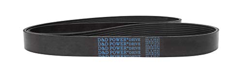 Преносимото колан D&D PowerDrive 6PK1025 CRP Industries, Поли, 1 Лента, Дължина 40,75 инча, Гума