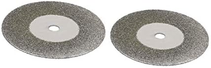 X-DREE Диаметър 30 мм, плосък кръг с диамант покритие, Шлайфане кръг, диск за Шлайфане 2 бр. (Диск с диаметър 30 мм, диаметър на