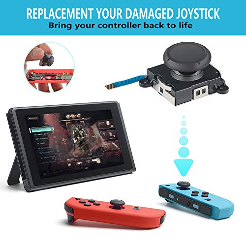 Достойна Смяна на Аналогов 3D Джойстик Joycon в 2 опаковки за Nintendo Switch