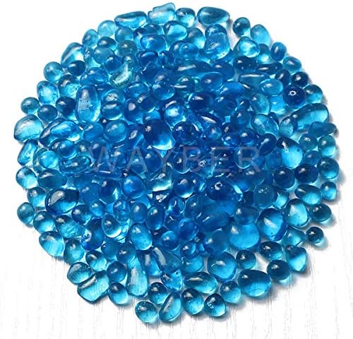 Стъклени камъни WAYBER, 1 паунд /460 грама, Нерегулярная Морска Стъклени Камъчета, които не са токсични Изкуствени Кристални