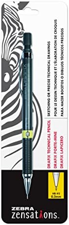 Технически молив Zebra Pen Zensations Draftix, 0,9 мм, индикатор за качеството на тюркоаз грифеля, 1 брои