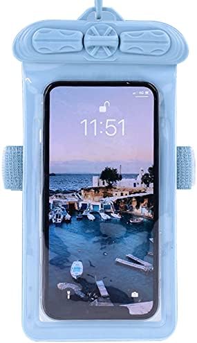 Калъф за телефон Vaxson, Съвместим с водоустойчив калъф Panasonic P85 NXT Dry Bag [Без защитно фолио за екрана] Син