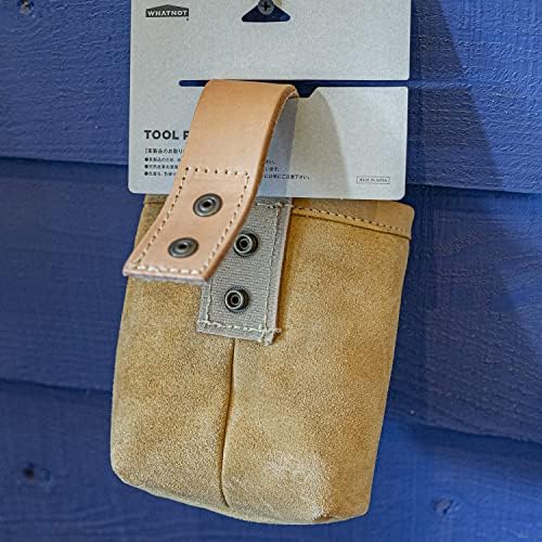 Чанта за инструменти Етажерка, Нубуковая Кожа, Произведено в Япония, Работна чанта, Поясная чанта, за нокти, За съхранение на Колчета,
