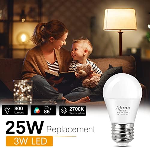 Led Лампа Ajuns с Мощност 3 Вата, Еквивалентна Лампочкам мощност от 25 W, 120, Вентилатор на Тавана Мощност от 25 W Крушка светна