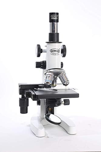 Комплект микроскопи за студенти по медицина GEMKOLABWELL с Монокулярной лампа L E D, Патологична, с 50 Празни предметными стъкла, 20X-1500X Mag