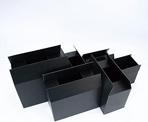 SHUKELE LPHZ914 5 бр./10 бр. Черна картонена 3-слойная на Дървесина Подарък кутия за опаковане на Бижута, Малка кутия за съхранение на подаръци (Размер на ваучър за подарък на