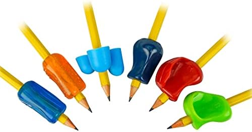 Комплект дръжки за моливи Молив Grip Premium, универсално ергономичен средство за писане и за дясна ръка и за левичари, разноцветни химикалки