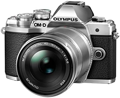 Обектив Olympus M. 40-150 мм F4.0-5.6 R (цвят сребрист), за фотоапарати Olympus, Panasonic и Micro 4/3 - Международна версия (без гаранция)