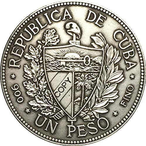 Куба 1898 Копие на Монети по 1 песо 36 мм Копие на Декорации за Събиране на Подаръци