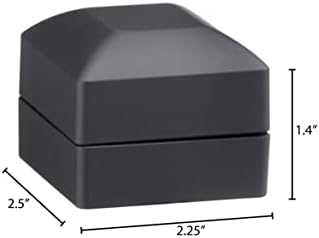 Allure - Луксозна кутия за обеци с led подсветка, елегантен калъф за обици с диаманти квадратна форма, за уникални оферти,
