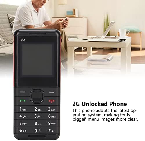 Отключени мобилни телефони за възрастни хора Diyeeni, Мобилен телефон, с голям бутон на 2G и телевизор 1,44 инча, Телефон с две