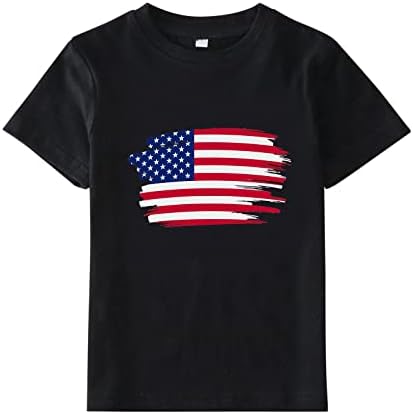 За Деца, За Малки Момичета И Момчета, на 4 юли, Лятна Тениска с Къс ръкав на Деня на Независимостта, Тениски с изображение