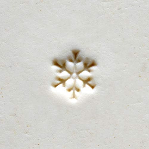 Печати за керамика инструменти MKM 4 Глинени Мини-Кръгла Декоративни удар глина (Ocm 064 Snowflake 1)