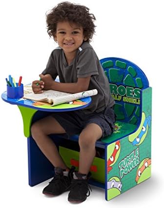 Детски стол Delta Бюро С Чекмедже За съхранение, Костенурките Нинджа