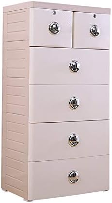 Teerwere Обикновен Шкаф с чекмеджета, Шкаф-органайзер за спалня, Шкаф за съхранение на неща, Офис и Детска стая, Преносим шкаф за дрехи (Цвят: бял, размер: 113x40x58 см)