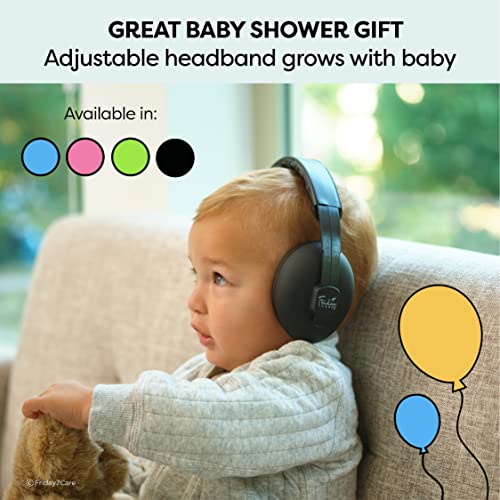 Слушалки Friday 7Care за защита на ушите на бебето с Шумопотискане на възраст от 0 до 24 месеца, черни