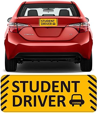 Магнит за водача-Студент TOTOMO 10 x4 силно Отразяващи, Знак за Предупреждение за Безопасност на автомобилите от Премиум-Клас за