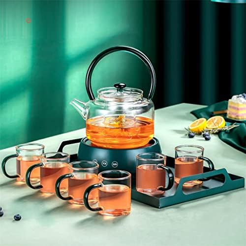 N/A Следобеден чай от скандинавския стъкло, чай комплект, кана за подгряване на плодов чай, чайникът (Цвят: A, размер: както е показано на