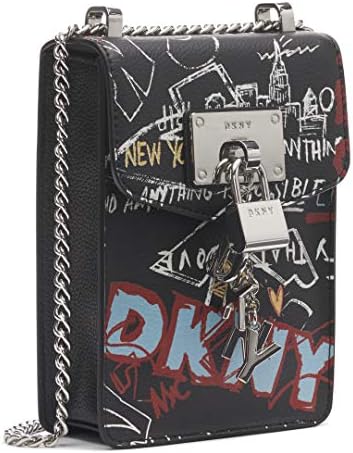 Жена Мултифункционален, Модерен раница DKNY, Черен, с Култов Графити Тили, Един размер