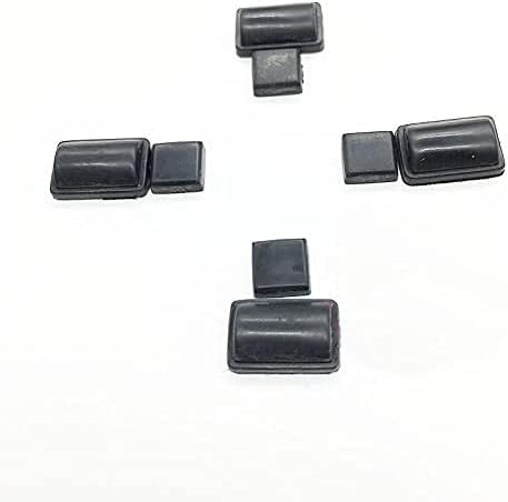 SZLG 8 в 1 Комплект Винт Гумени Крачета за Винтови Пылезащитной капака на конзолата WII (черен)