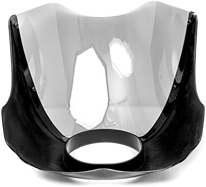 Комплект предното стъкло с обтекателем фарове Krator Black & Clear е Съвместим с Honda VF Magna Stateline 500 700 750 1100