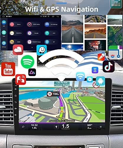 2G 32G Android Кола Стерео за Toyota Corolla ex въз основа на 2007-2012 с wi-fi Apple Carplay Rimoody 9 'Сензорен Екран Corolla Авто Радио