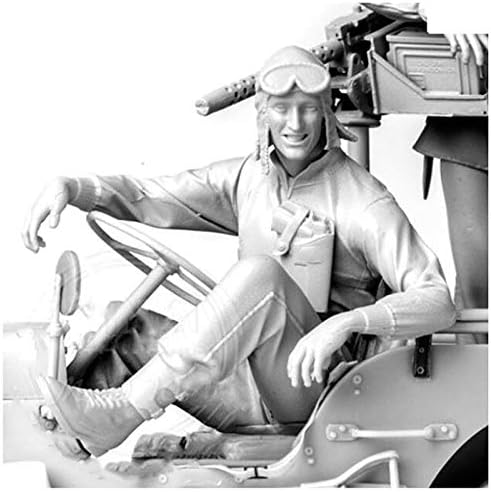 ETRIYE 1/16 Модел на Войник от смола, водачът на Втората световна война, комплект за леене под налягане (без кола) (в разглобено форма и без цвят) //D481P