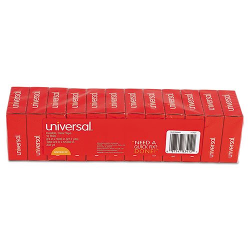 (Комплект от 3 опаковки) с Невидима лента UNV83412, 3/4 x 1000, 1 Жило