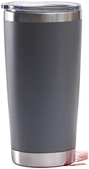 JKYYDS Cup-Чаша за студени напитки, Термос от неръждаема стомана, Кафе, бутилка за вода, Вакуумна изолация с херметически капак, Комплект за вино (Капацитет: 501-600 мл, сив ц