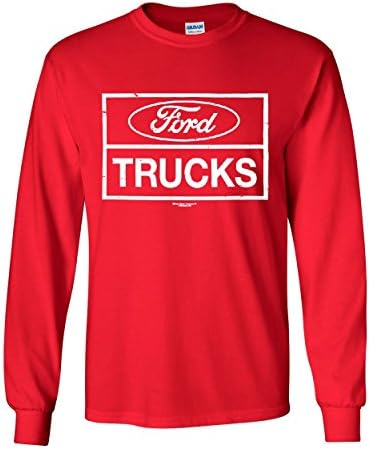 Потертая тениска Ford Камиони с дълъг ръкав F150 American Pick Up Tee