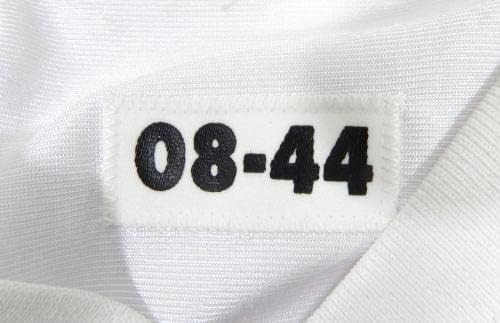 2008 San Francisco 49ers #18 Game Пуснати на Бялата фланелка 44 DP30299 - Използваните тениски За игри NFL Без подпис