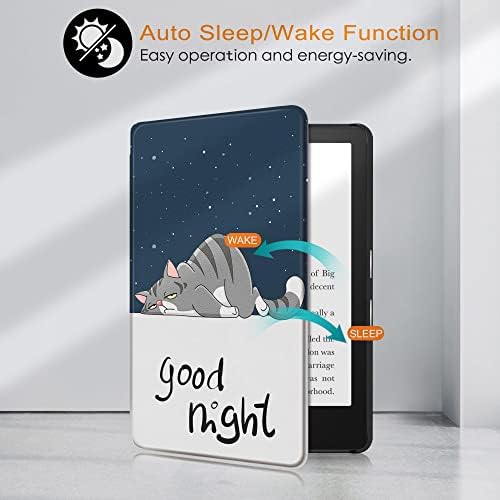 Тънък калъф за изцяло нов Kindle (10-то поколение, випуск 2019 г.) - калъф от изкуствена кожа с автоматична функция за събуждане/сън-подходящ