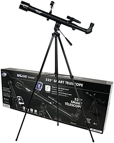 Eastcolight 32025 Galaxy Tracker - Широкоъгълен Hd-телескоп с мощност 525 W 50 Мм с алуминиев статив (черен)