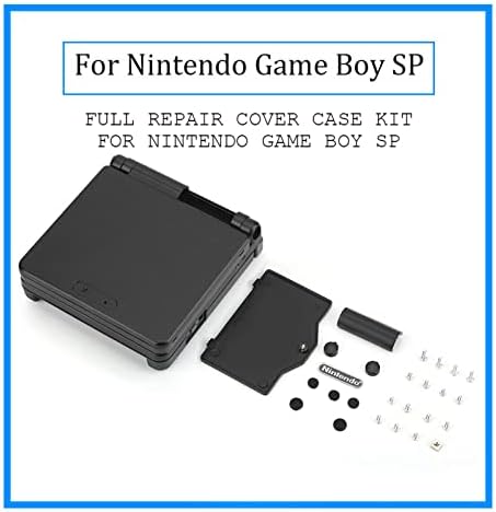 Комплект резервни части за защитно ABS-своята практика Yosoo for Game Boy Advance GBA SP (Черен)