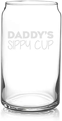 Veracco татко на Sippy Cup Забавен Подарък За рождения Ден на Баща ми, Дядо, Отчиму, Отварачка за Бира, Чаша вино (Прозрачен Стъклен)