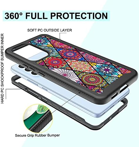 Калъф LEXNEC за Samsung Galaxy а a53 5G, Сладък калъф с дизайн на Galaxy а a53 5G, устойчив на удари Двуслойни Броня Защитен Калъф за
