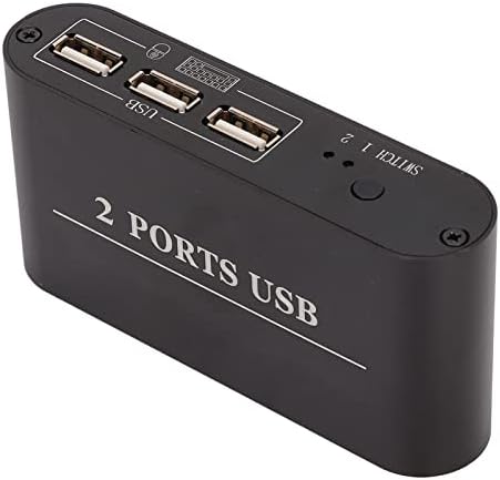 USB KVM switch PUSOKEI 4K 30Hz, KVM превключвател с мултимедиен интерфейс с висока разделителна способност за преносими КОМПЮТРИ,