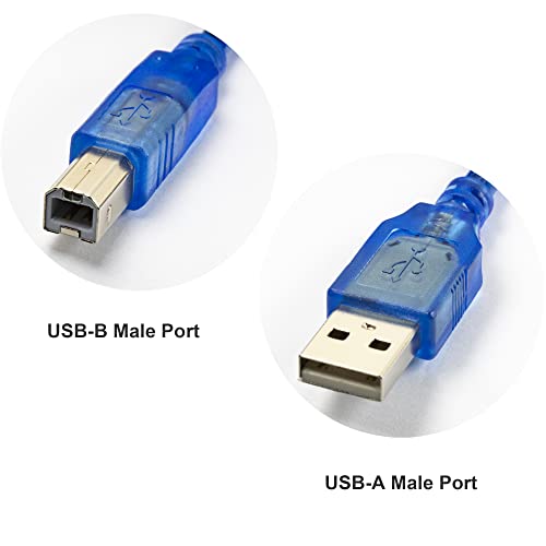 naughtystarts 3 бр. USB Кабел за платка Arduino UNO R3 ATMEGA328P MEGA2560 с дължина около 30 см/12 инча