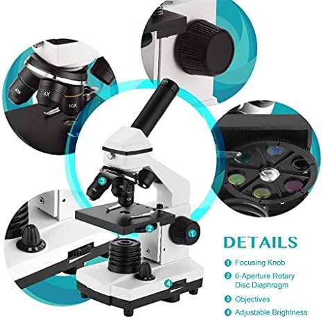 LIUJUN 64X-640X Професионален Биологичен Микроскоп Нагоре/Надолу led Монокулярный Микроскоп, за Студенти, Образование на Деца със