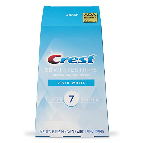 Комплект за избелване на зъби Crest 3D Whitestrips Vivid White, 24 ленти, (броят на опаковките на 12 парчета)