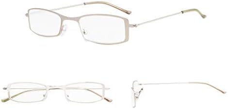 Очила за четене GUD 8 Двойки Класически белите Дробове Ридеров за Мъже и Жени, +2.00